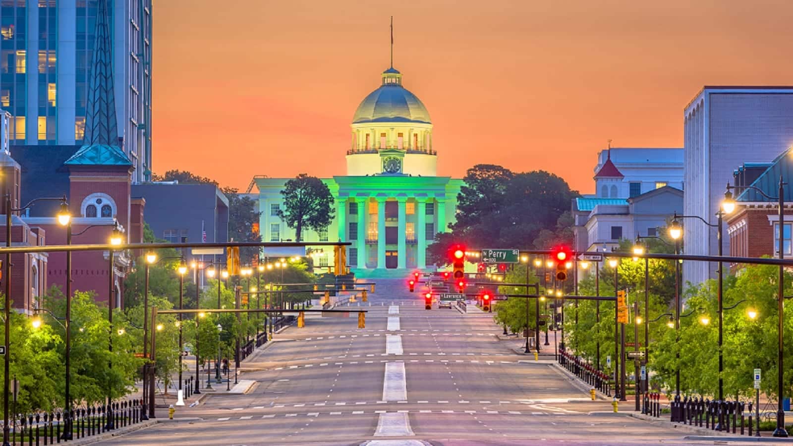 Alabama State Capitol In Montgomery, Alabama Stock Photo